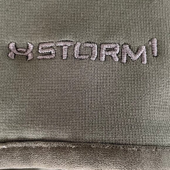 Under Armour Storm 1 Hooded Fleece Lined Sweatshirt Kangaroo Pouch Green Sz S - Picture 3 of 11
